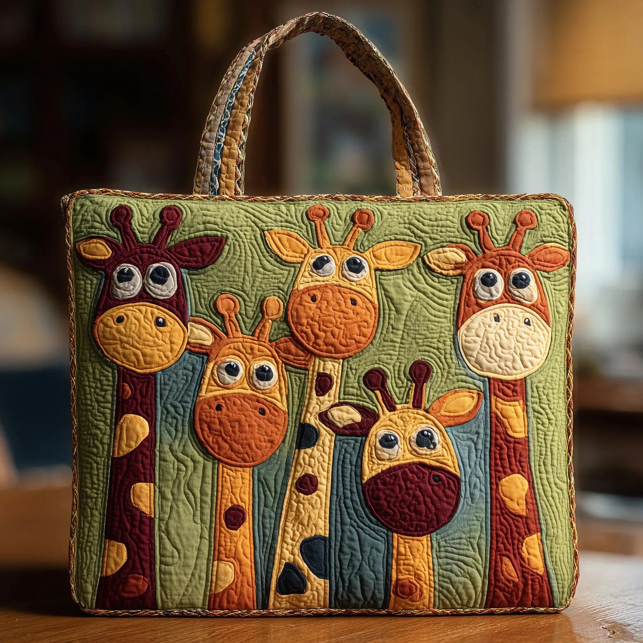 Handmade Bag with Giraffe