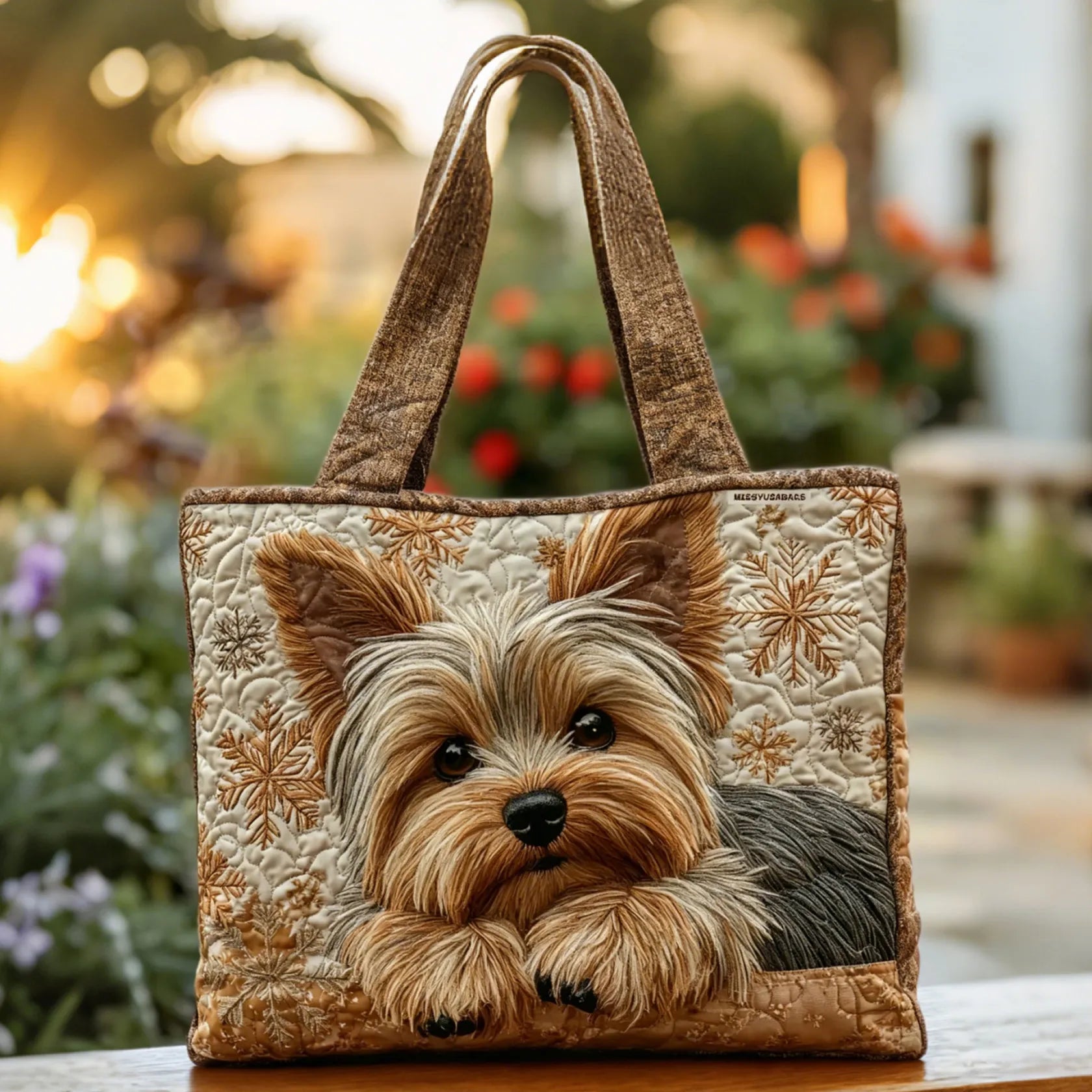Handmade Bag with Yorkie
