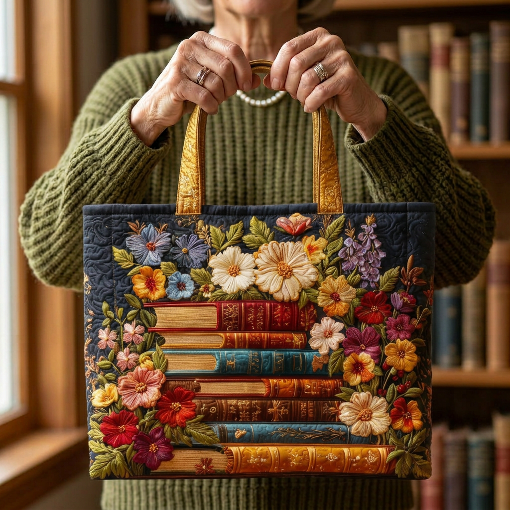 Handmade Bag with Floral Design